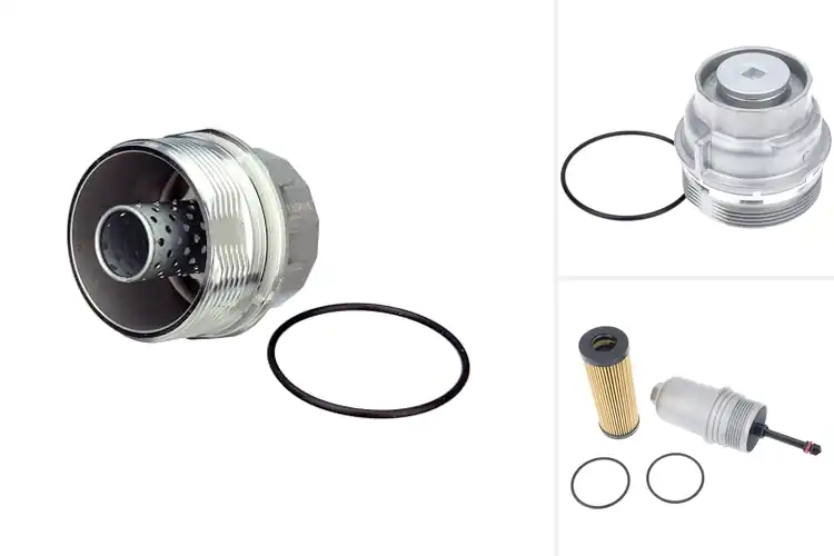 Detailed view of Best Autotecnica Aluminum Oil Filter Cover Cap
