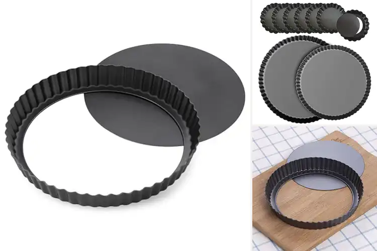 Detailed view of Best Fluted Edge Quiche Pans