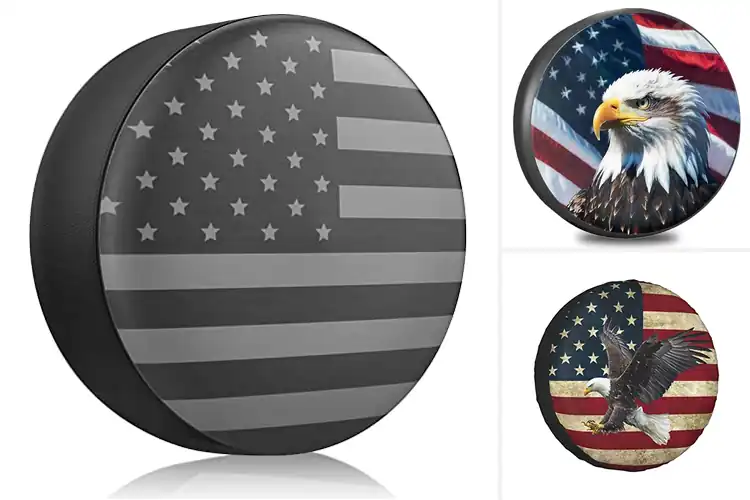 Detailed view of Best Patriotic Spare Tire Covers