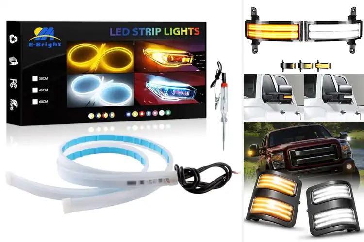 Detailed view of Best Sequential Switchback LEDs