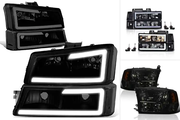 Detailed view of Best Smoked LED Headlights