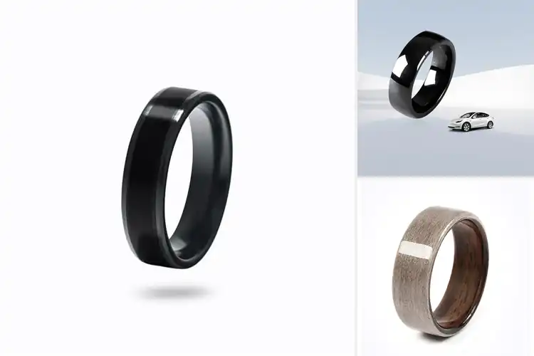 Detailed view of Best Tesla Rings: Unlock Your Car with Style