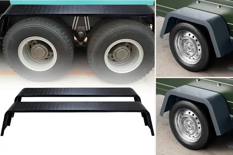 Detailed view of Best Thick 14 Gauge Trailer Fenders