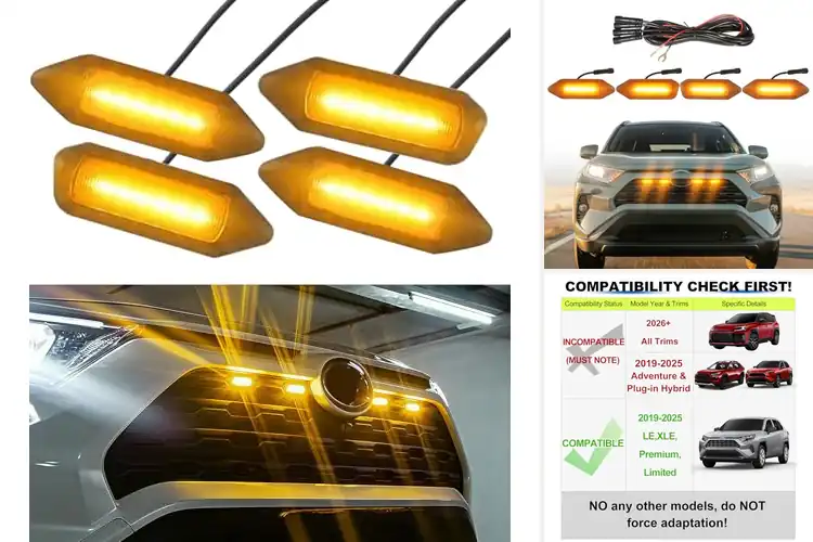 Detailed view of Best Toyota RAV4 Grille Light Upgrades