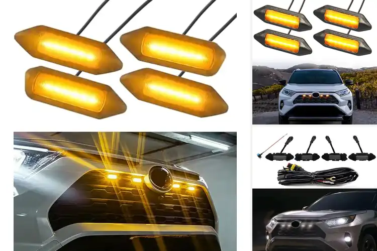 Detailed view of Best Toyota RAV4 Grille Lights Compatible