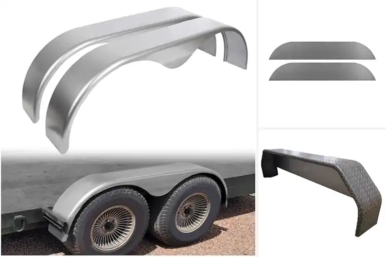 Detailed view of Best Weld-On Trailer Fenders For Tandem Axle