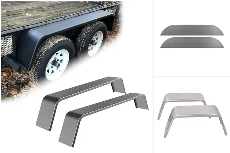 Detailed view of Best Weld-On Trailer Fenders